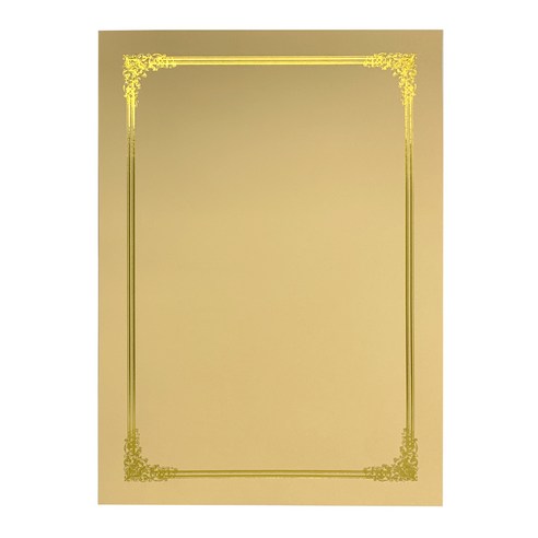 상장팩토리 금박 상장용지 화일지 170g, 로얄, 50개