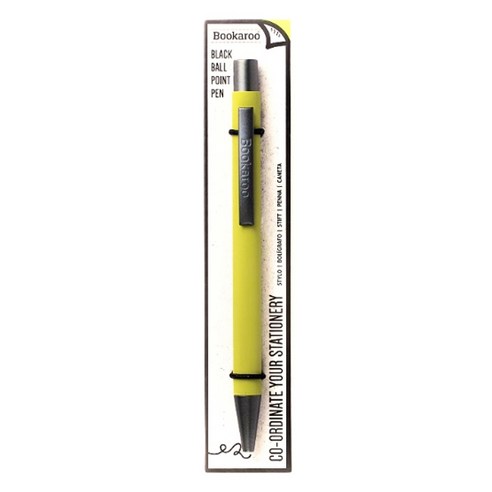이프 블랙유성잉크 부카루 볼펜 0.7mm, 라임, 1개