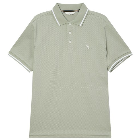 헤지스 남성용 티핑 배색 카라 티셔츠