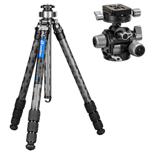 레오포토 Mr Q 10X 카본삼각대 + 기어헤드 세트, LQ-324C(카본삼각대), G3(기어헤드), 1개