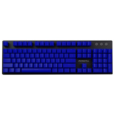 맥스틸 가디언 컬러 키보드 키캡, 일반형, 블루, MAXTILL GUARDIAN-Keycap