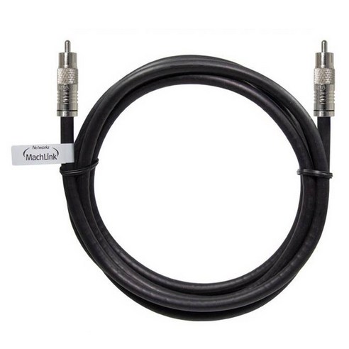 마하링크 국산 고급형 RCA 5C 동축 케이블 블랙, MLZ-CC100 (10m), 1개