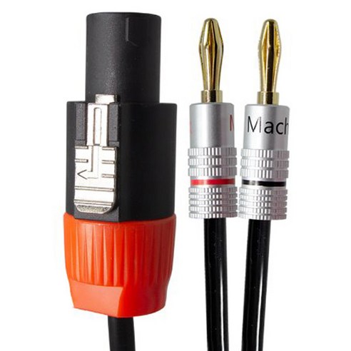 마하링크 국산 스피콘 TO 바나나 블랙 50C 스피커케이블, ML-B5SB20(20m), 1개