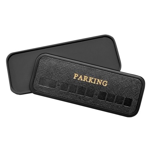 조아애드 사토리얼 가죽 논슬립 주차번호판, 사토리얼 블랙, 1개