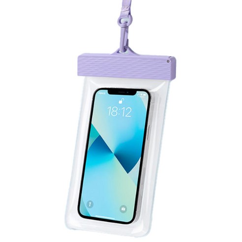 소니오 터치 스크린 베이직 휴대폰 방수팩 21 x 12 cm, 05 후크 퍼플, 1개