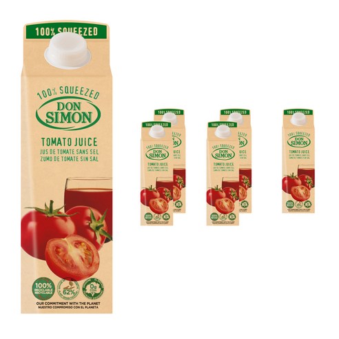 돈시몬 착즙 토마토 주스, 1L, 6개