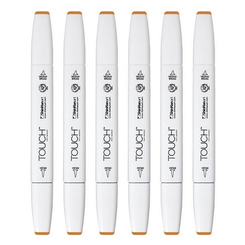 신한화구 터치 트윈 브러쉬마카 POTATO BROWN 103, 1색, 6개