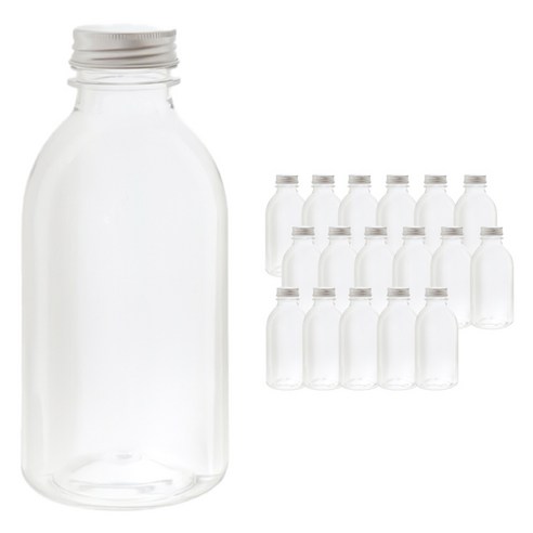 다용도 원형 음료페트 고급 알루미늄캡, 500ml, 18개