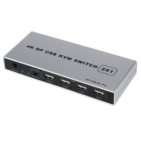 컴스 2포트 DP USB KVM 스위치 선택기 4K 60Hz, BF232