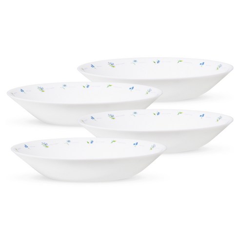 바칠레 유로피안 카모마일 샐러드볼, 화이트, 4개