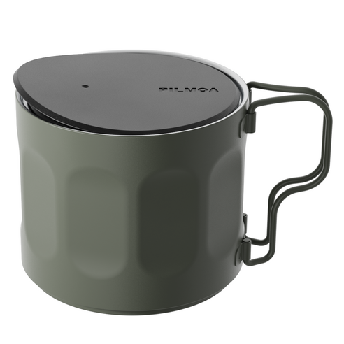 필모아 캠핑 머그컵 E500MU, 카키, 500ml, 1개