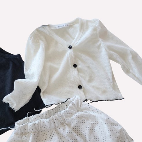 키키모라 여아용 썸머 쿨링 가디건