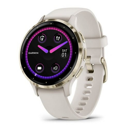 가민 베뉴3S 웰니스 스마트워치, 아이보리, 41mm, GPS