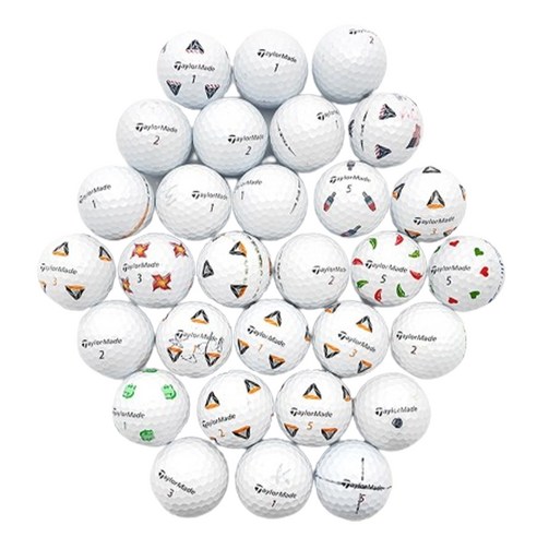 테일러메이드 TP3 TP5 시리즈 골프공 로스트볼 A, 화이트, 1개, 30개입