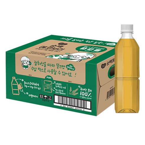 동원 순백 에코 보리차, 350ml, 24개