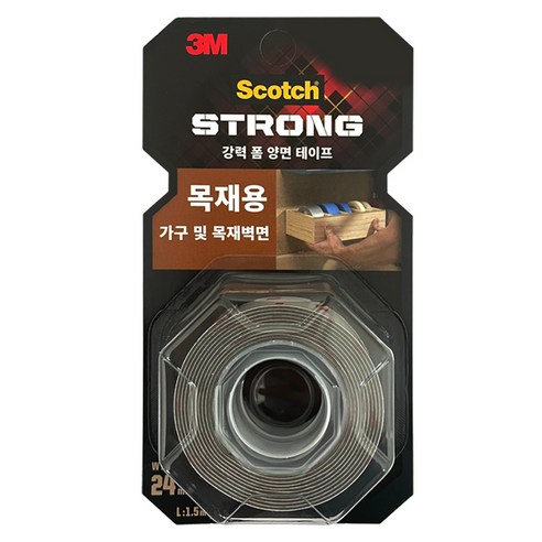 쓰리엠 스카치 강력 폼 양면 테이프 24mm x 1.5m WD215, 1개