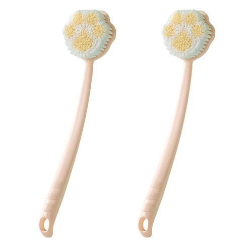 언헤브 고양이 모양 샤워 바디 브러쉬 ONE SIZE, 02 핑크, 1개입, 2개
