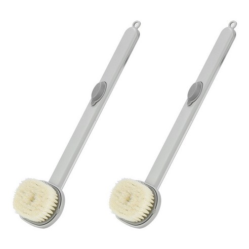 언헤브 간편한 롱 샤워 바디 브러쉬 ONE SIZE, 02 그레이, 1개입, 2개