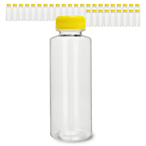 미르 투명 페트병 프리미엄, 500ml, 32개, 옐로우캡