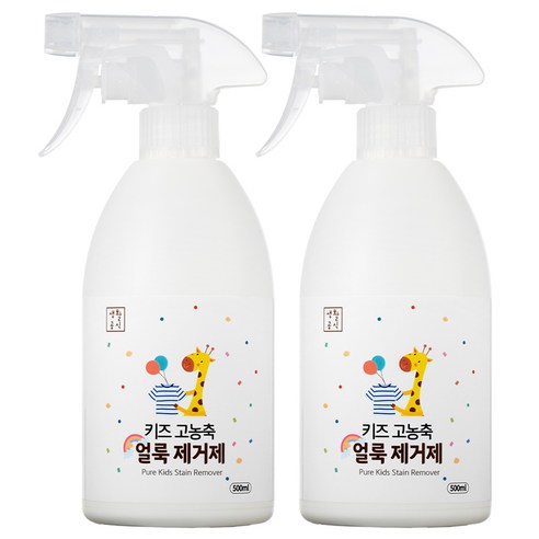 생활공식 키즈 고농축 얼룩제거제, 500ml, 2개