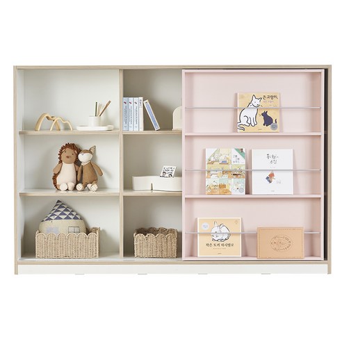 우리 아이 방, 핑크빛 꿈으로 채워줄 마법 같은 책장 리바트슬라이딩책장