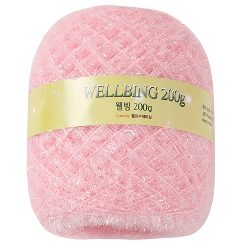 연일섬유 웰빙수세미 콘사 뜨개실 200g, 41피치핑크, 1개