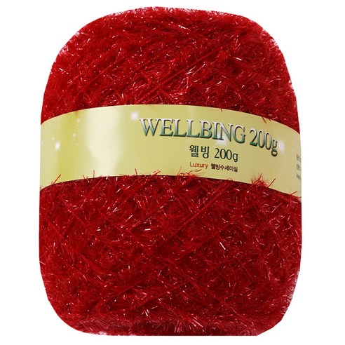 연일섬유 웰빙수세미 콘사 뜨개실 200g, 08빨강, 1개