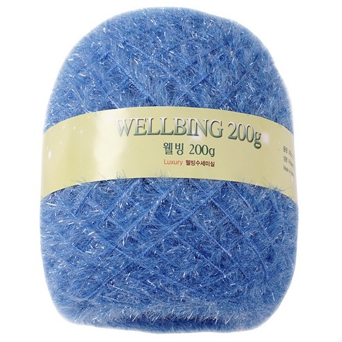 연일섬유 웰빙수세미 콘사 뜨개실 200g, 45파랑, 1개