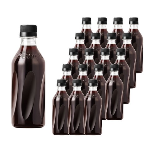 조지아 블랙 무라벨 음료, 370ml, 20개