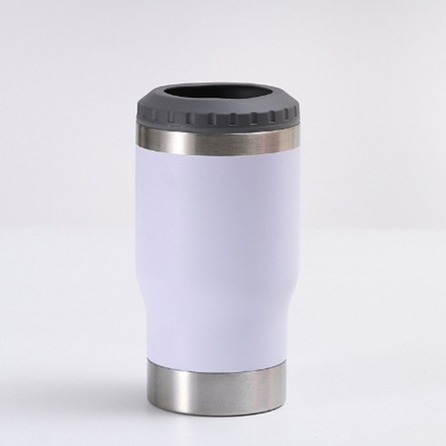 키밍 맥주 캔쿨러, 화이트, 1개, 420ml