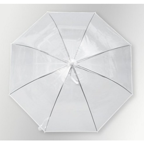 투명함 속에 숨겨진 무지갯빛 행운, 공유 레인보우 비닐 우산