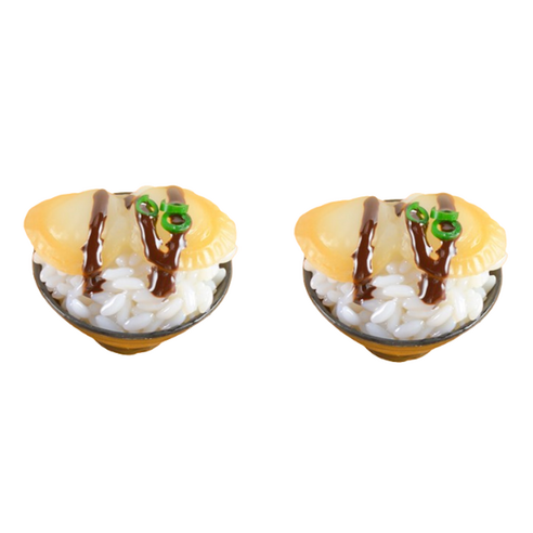 리나블루 일식당 덮밥 돈부리 모형 5cm 2p, 바지락초밥
