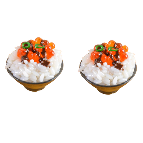 리나블루 일식당 덮밥 돈부리 모형 5cm 2p, 캐비어초밥