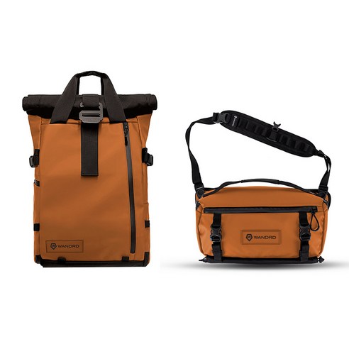 원더드 All-New PRVKE 백팩 21L + ROGUE 슬링백 9L 세트, 오렌지, 1개