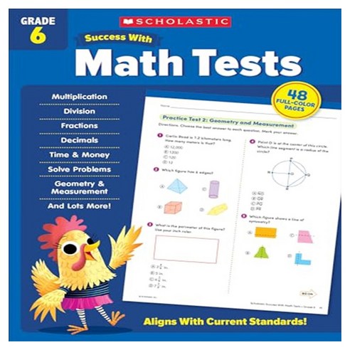 Scholastic Success with Math Tests Grade 6, ScholasticInc