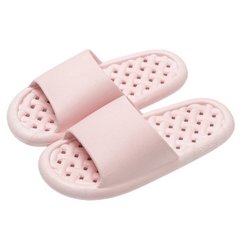 블럭마트 빠른건조 물빠짐 욕실화, 핑크, 1개