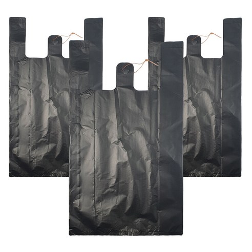 월드크린 검정 손잡이 비닐봉투, 30L, 300개