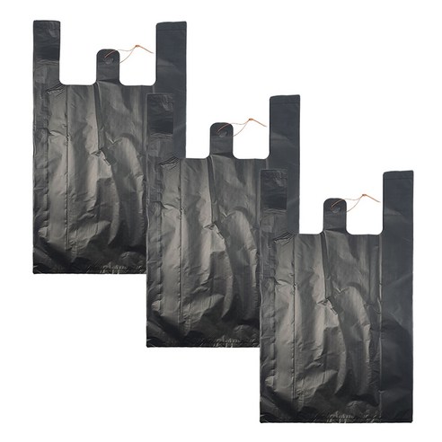 월드크린 검정 손잡이 비닐봉투, 5L, 300개