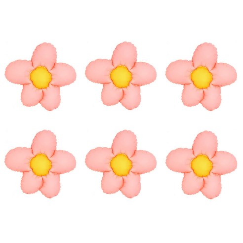 조이파티 은박풍선 큐티플라워 2p, 핑크, 3개