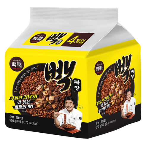 백쿡 빽짜장 140g, 4개