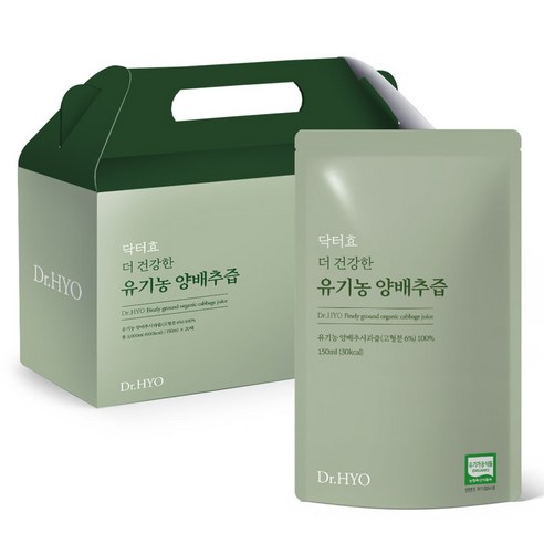 닥터효 더 건강한 유기농 양배추즙 20p, 1개, 3000ml