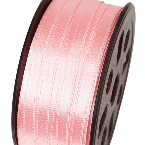 포장넷 공단기본 선물포장 리본끈 6mm, 11 크림핑크, 1개, 90m