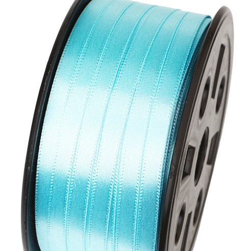 포장넷 공단기본 선물포장 리본끈 6mm, 45 옥색, 1개, 90m