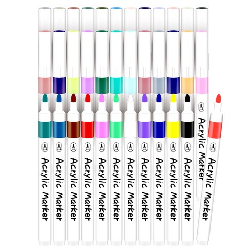 영아트 데코 드로잉 아크릴 마카펜 세트, 48색, 1개