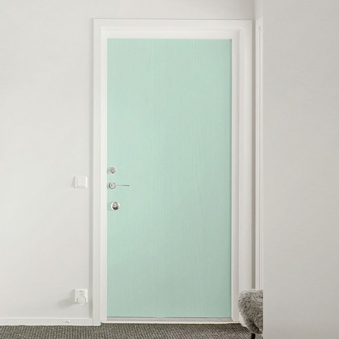 시트나라 현관문시트지 2p, 페인티드우드민트, 100 x 210 cm