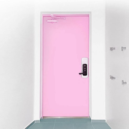 시트나라 현관문시트지 2p, 플레인분홍, 100 x 210 cm