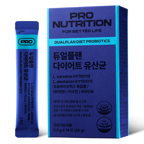 프로뉴트리션 듀얼플랜 다이어트 유산균 14p, 35g, 1개