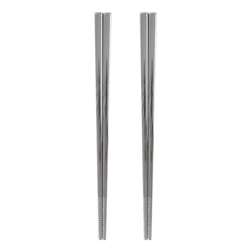 키친유 스텐 304 진공 젓가락 세트 21cm, 실버, 젓가락 2p, 2세트