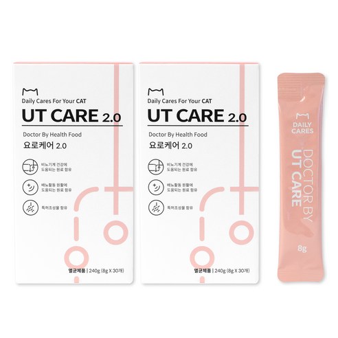 닥터바이 요로케어 2.0 고양이 영양제 240g, 2개, 유리너리 (비뇨계), 혼합맛