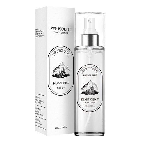 제니센트 섬유탈취제 드레스퍼퓸 본품, 100ml, 소바쥬 블루, 1개